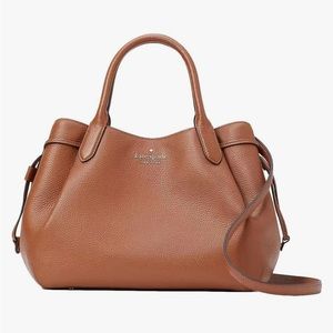 Kate Spade Large Dumpling Satchel Crossbody Bag - Warm Gingerbread